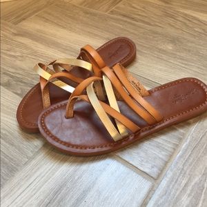 Leather Multi-Strap Sandals